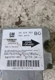 33058650 блок управления AirBag (SRS) Opel Zafira A 2003