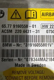 07B344MA21840 блок управления AirBag (SRS) BMW 5 E60 E61 2004