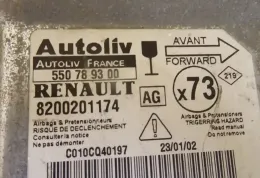 550789300 блок управління AirBag (SRS) Renault Vel Satis 2002