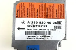 A2308205626 блок управления airbag (srs) Mercedes-Benz SL R230 2004