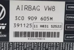 3C0909405M блок управління AirBag (SRS) Volkswagen PASSAT B6 2007