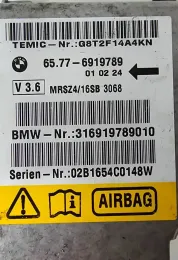 02B1654C0148W блок управління AirBag (SRS) BMW 5 E39 1999