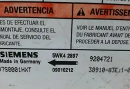 3891083E11 блок управления AirBag (SRS) Opel Agila A 2003