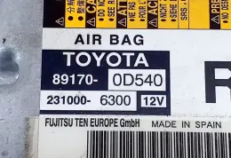 2310006300 блок управления AirBag (SRS) Toyota Yaris 2014