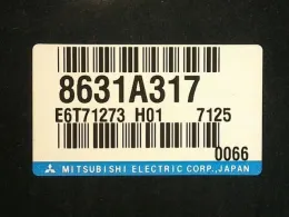 8631A317 блок управления двигателем Mitsubishi Ek, wagon