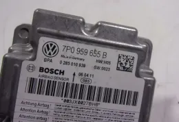 7P0959655B02K блок управления AirBag (SRS) Volkswagen Touareg II 2011