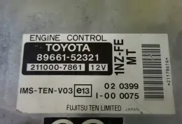 89661-52321 блок управління ECU Toyota Yaris 2001