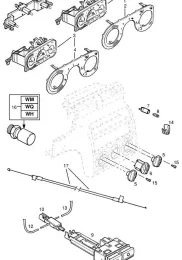 Блок управления печкой opel Astra F 92-98