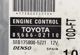 MB17580052221 блок управління ECU Toyota Corolla E110 2002