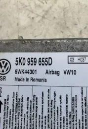 5K959655D блок управления AirBag (SRS) Volkswagen Golf VI 2011