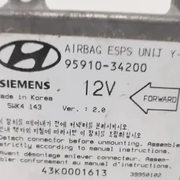 5WK4143 блок управления AirBag (SRS) Hyundai Sonata 1996