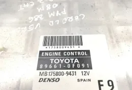 896610F091 блок управління ECU Toyota Corolla Verso E121 2008