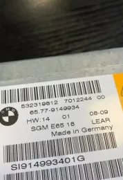 65779149934 блок управления AirBag (SRS) BMW 7 E65 E66 2007