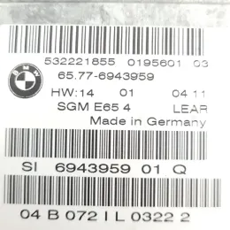 65776943959 блок управления AirBag (SRS) BMW 7 E65 E66 2001