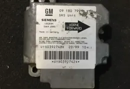09180779 блок управління AirBag (SRS) Opel Astra G 1999
