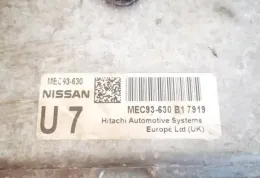 MEC93630B17979 блок управления двигателем Nissan Qashqai 2007