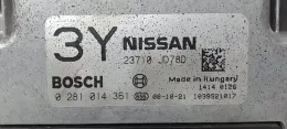 23710JD8D блок управління двигуном Nissan Qashqai 2008