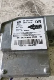 DRT0102096M блок управления AirBag (SRS) Opel Corsa C 2003