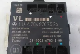 2048200326 блок управления центральным замком Mercedes-Benz C W204 2007 - фото