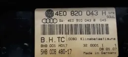 4E0820043H блок управління кондиціонера Audi A8 S8 D5 2003р