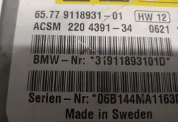 ACSM220439134 блок управління AirBag (SRS) BMW 5 E60 E61 2006