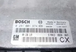 281001874 блок управления ECU Opel Vectra B 1998