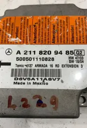 500501110828 блок управления AirBag (SRS) Mercedes-Benz E W211 2005