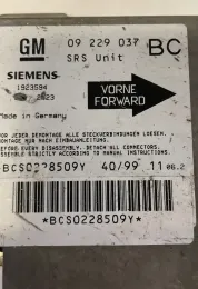BCS0228509Y блок управління AirBag (SRS) Opel Astra G 2002