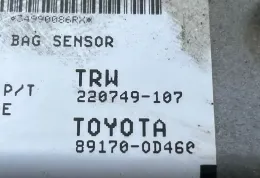 220749107 блок управления AirBag (SRS) Toyota Yaris 2009