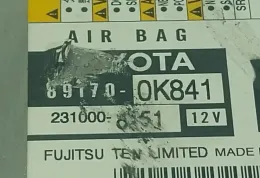 891700K841 блок управління AirBag (SRS) Toyota Hilux VIII 2023