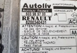 8200340341 блок управління AirBag (SRS) Renault Scenic I 2001
