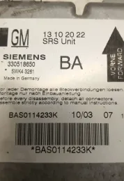 BAS0114233K блок управления AirBag (SRS) Opel Vectra C 2004