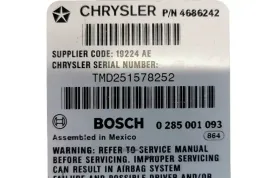 TMD251578252 блок управления AirBag (SRS) Chrysler Voyager 1997