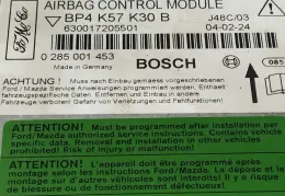 630017205501 блок управления AirBag (SRS) Mazda 3 I 2005