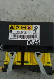 22922716TB блок управління AirBag (SRS) Opel Insignia A 2008