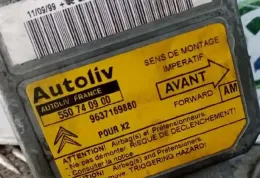 55740900 блок управління AirBag (SRS) Citroen Berlingo 2007