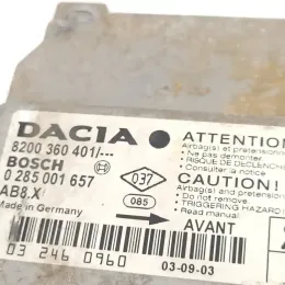 0285001657 блок управления AirBag (SRS) Dacia Solenza 2003