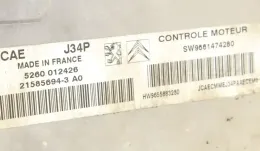 215856943A0 блок управления ECU Peugeot 206 CC 2009