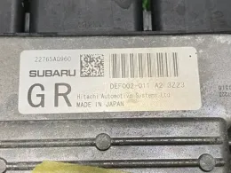 22765AG960 блок управления двигателем Subaru Forester
