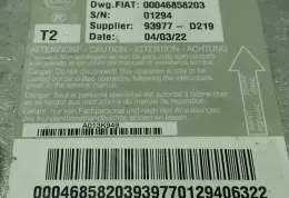 46858203 блок управління AirBag (SRS) Citroen Jumper 2015