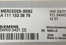 5WK90421 блок управления ecu Mercedes-Benz CLK A208 C208 2000