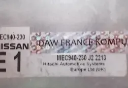 MEC940230 блок управління ECU Nissan Qashqai 2006