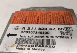 A2218205785 AirBag (SRS) control unit Mercedes-Benz E W211 2004