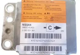 4U400 блок управління AirBag (SRS) Nissan Almera Tino 2002