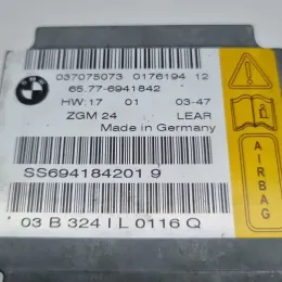 6941842 блок управления AirBag (SRS) BMW 7 E65 E66 2002