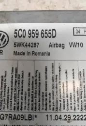 5C0959655D блок управління AirBag (SRS) Volkswagen Golf Plus 2011