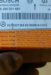 0508190312 блок управления AirBag (SRS) Mercedes-Benz C W203 2005