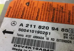 500410190261 блок управління AirBag (SRS) Mercedes-Benz E W211 2004