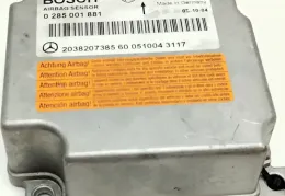 0285001881 блок управління airbag (srs) Mercedes-Benz C W203 2005 р.в. - фото