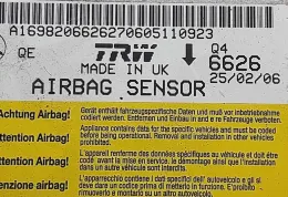 A1698206626270605110923 блок управления AirBag (SRS) Mercedes-Benz A W169 2007